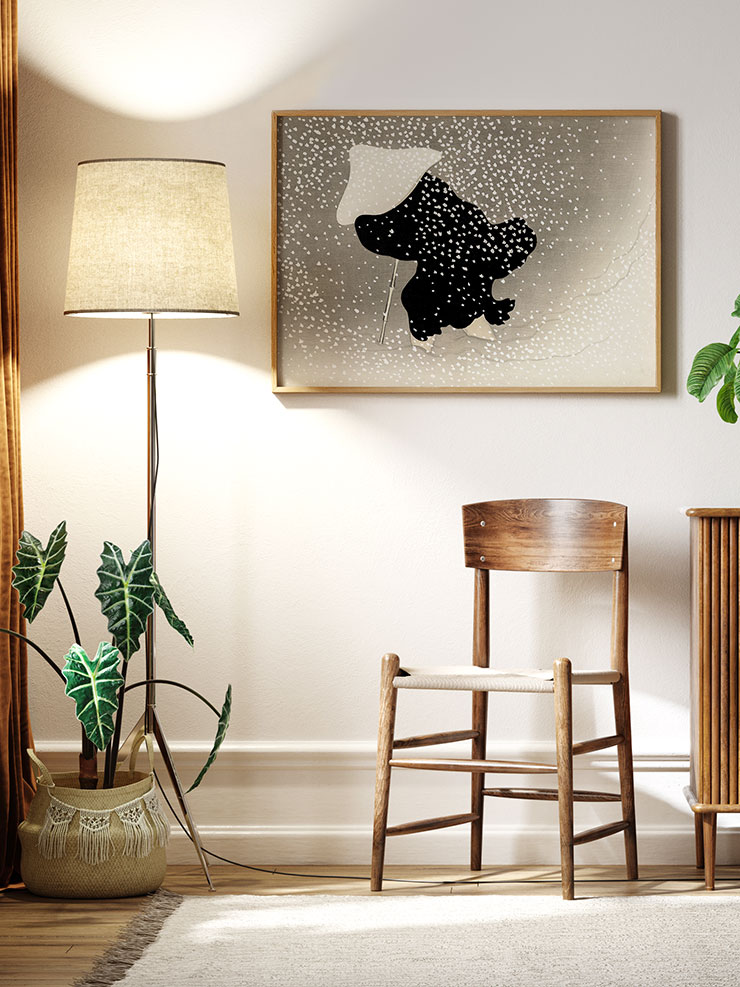 Kamisaka Sekka Whirling Snow - Art Print