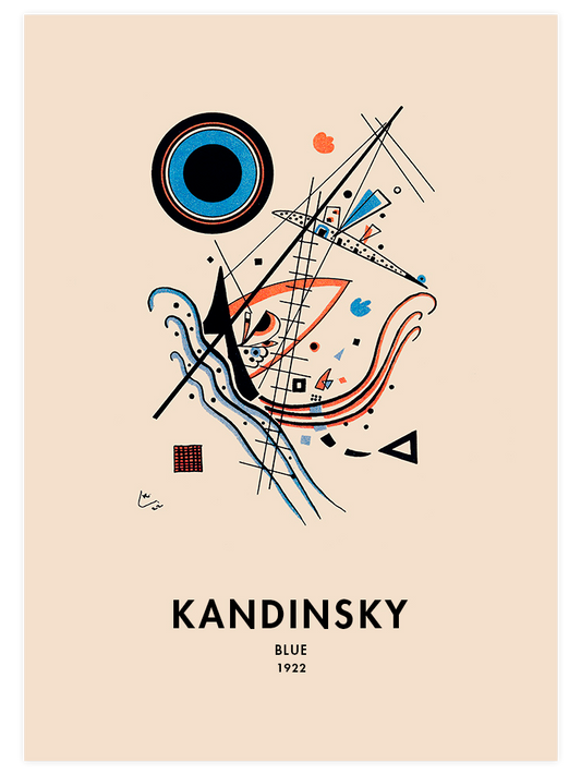 Kandinsky Blue - Art Print