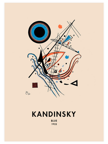 Kandinsky Blue - Art Print
