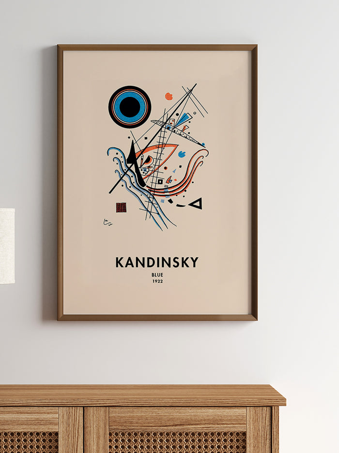 Kandinsky Blue - Art Print  Poster