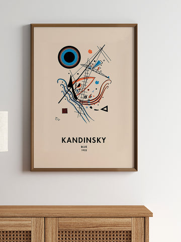 Kandinsky Blue - Art Print