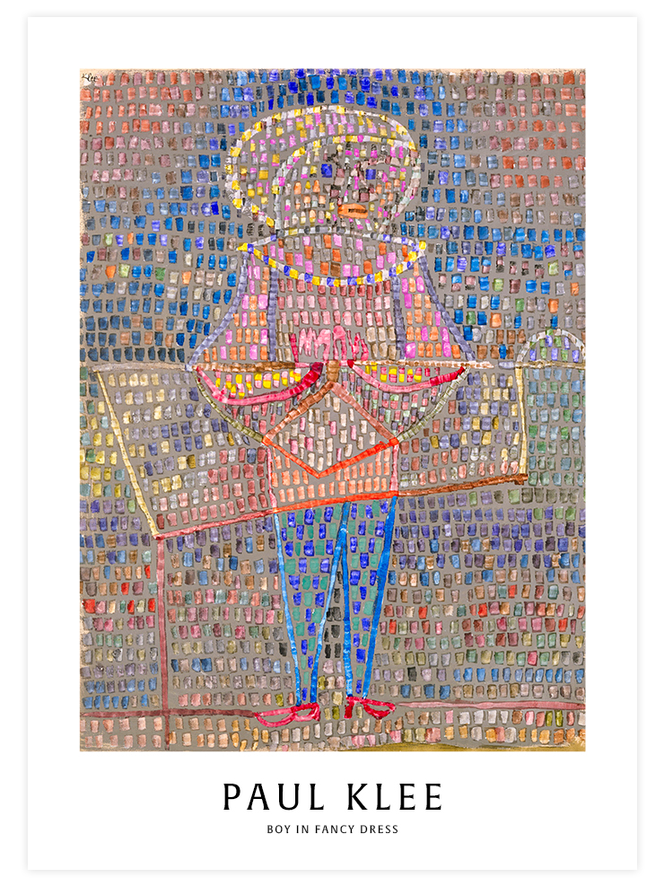 Paul Klee Boy in Fancy Dress - Art Print Ürün ana görseli