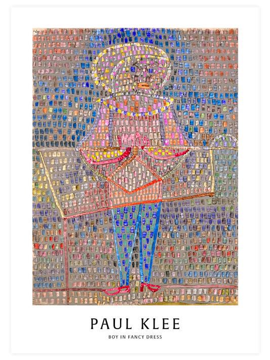 Paul Klee Boy in Fancy Dress - Fine Art Poster