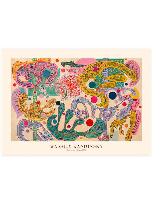 Kandinsky Capricious Forms - Fine Art Poster