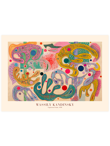 Kandinsky Capricious Forms - Art Print