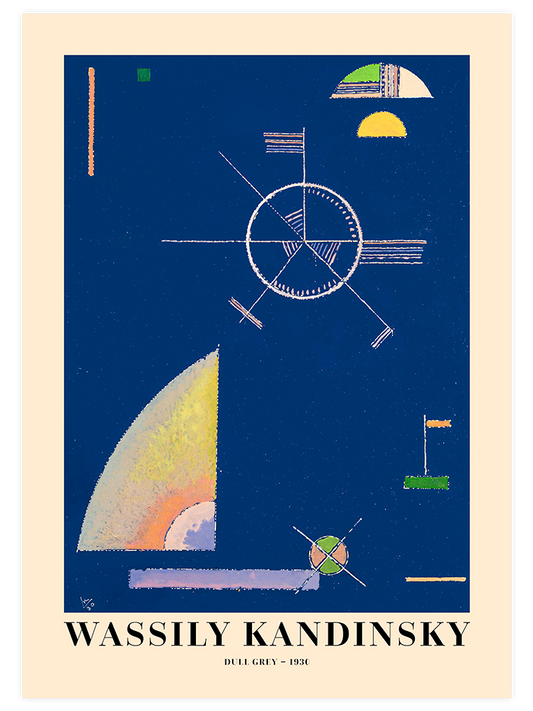 Kandinsky Dull Grey - Art Print