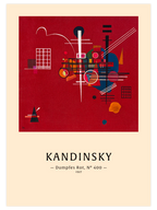 Kandinsky Dull Red - Art Print