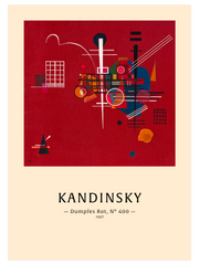 Kandinsky Dull Red - Fine Art Poster