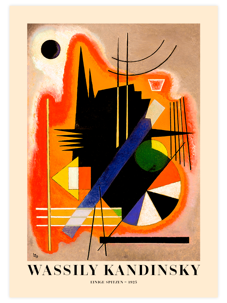 Kandinsky Einige Spitzen - Art Print Ürün ana görseli
