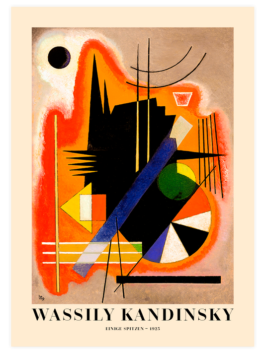Kandinsky Einige Spitzen - Art Print