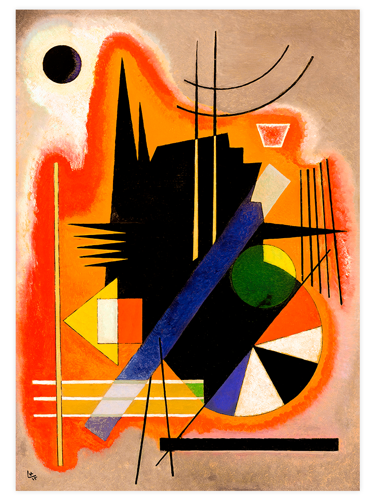 Kandinsky Einige Spitzen - Art Print
