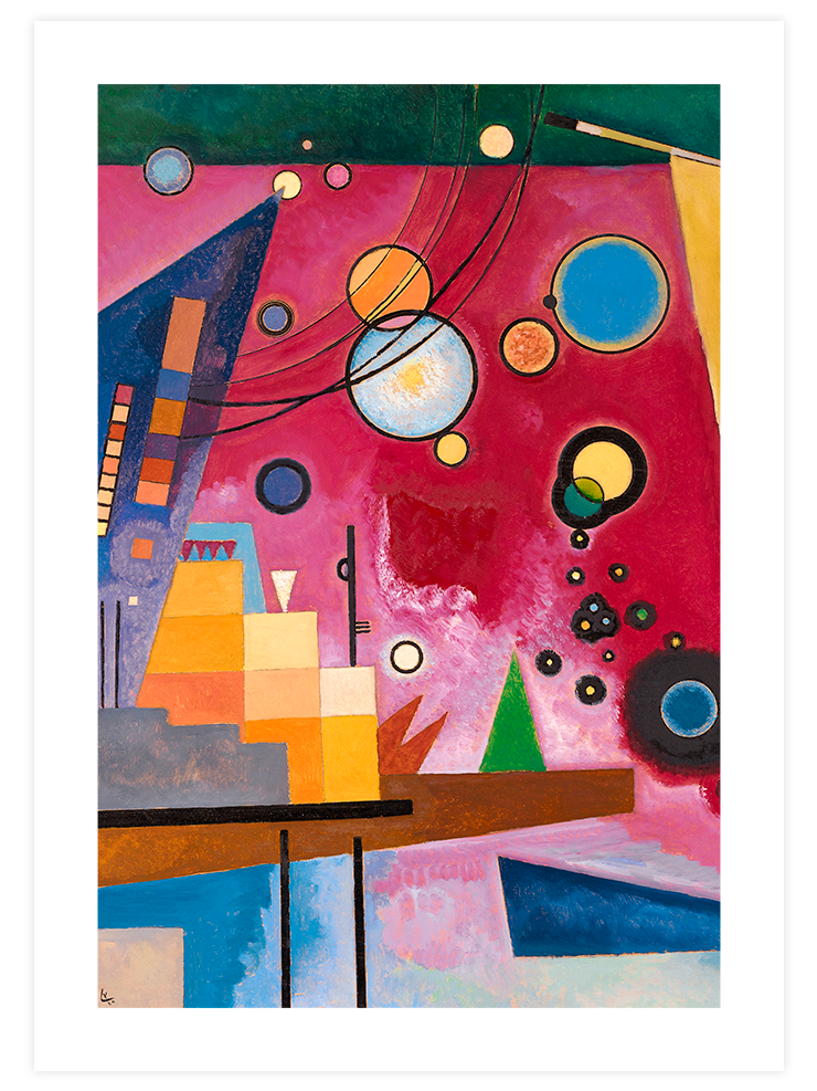 Kandinsky Heavy Red - Art Print