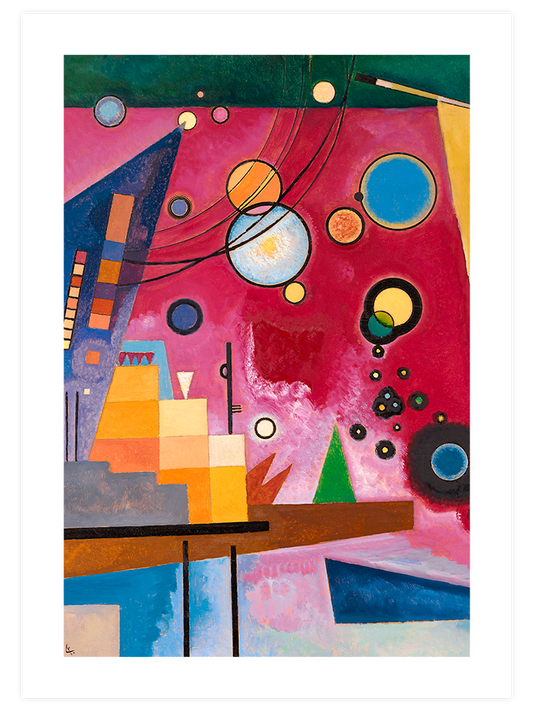 Kandinsky Heavy Red - Art Print