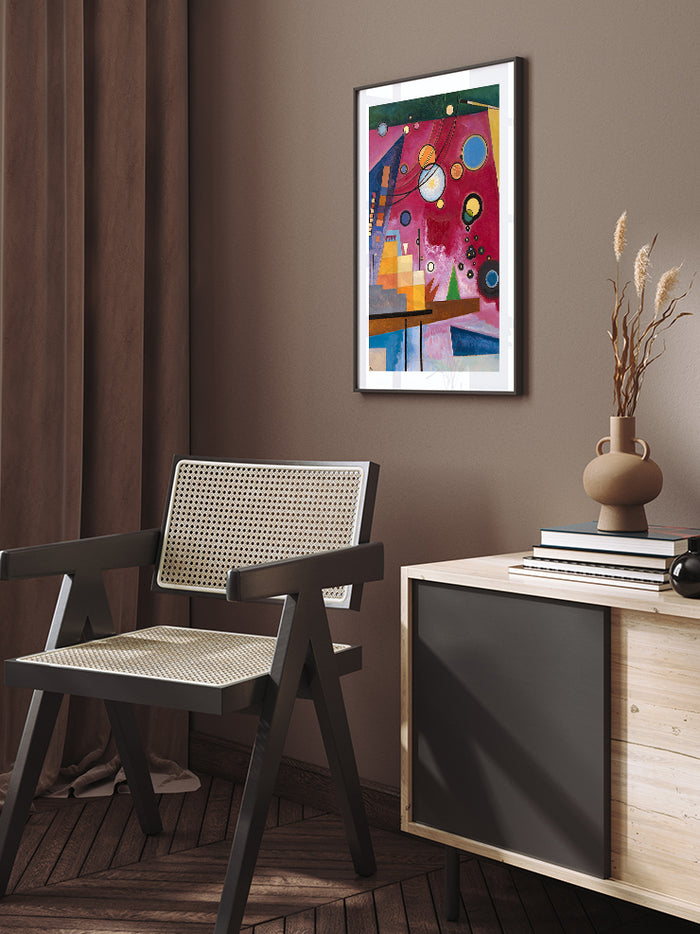 Kandinsky Heavy Red - Art Print  Poster