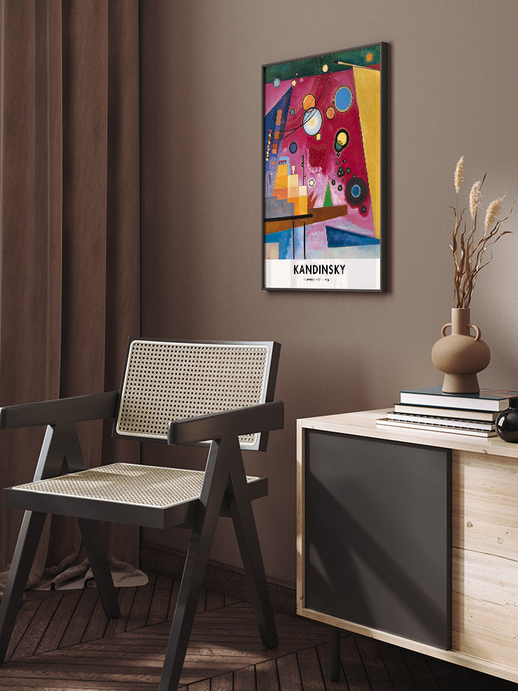 Kandinsky Heavy Red - Art Print