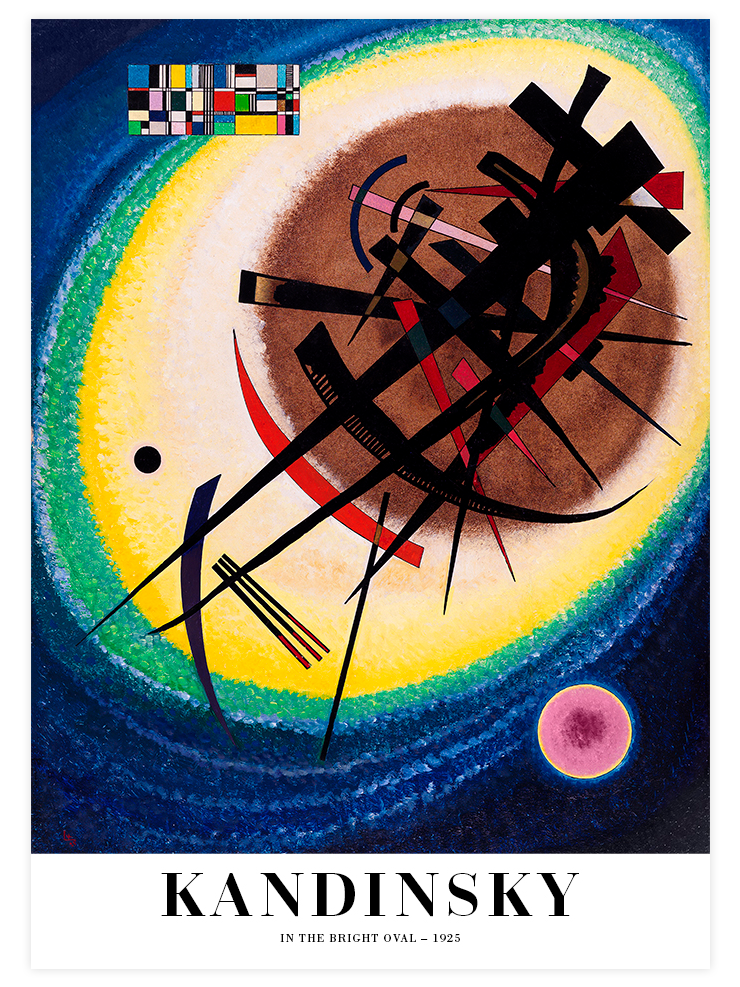 Kandinsky In the Bright Oval - Art Print Ürün ana görseli