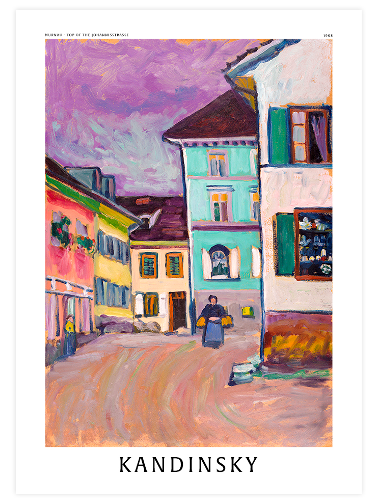 Kandinsky Top of the Johannisstrasse - Art Print Ürün ana görseli