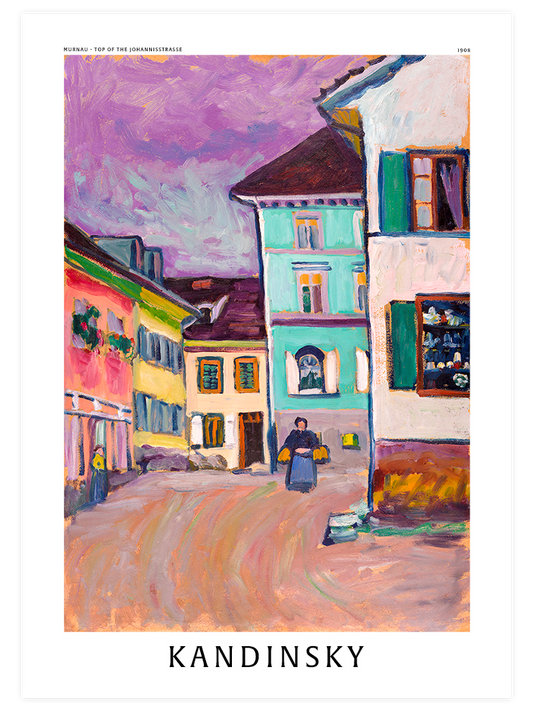 Kandinsky Top of the Johannisstrasse - Fine Art Poster