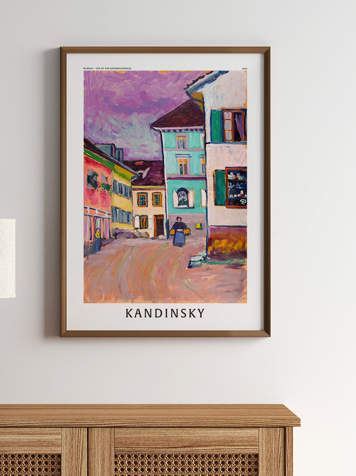 Kandinsky Top of the Johannisstrasse - Art Print  Poster