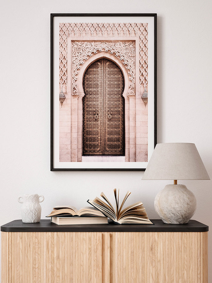 Oriental Door - Art Print  Poster