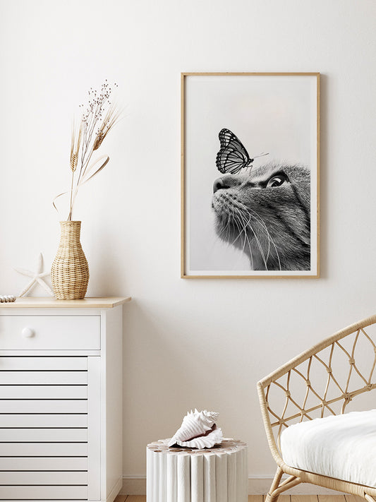 Kedi Poster - Giclée Baskı