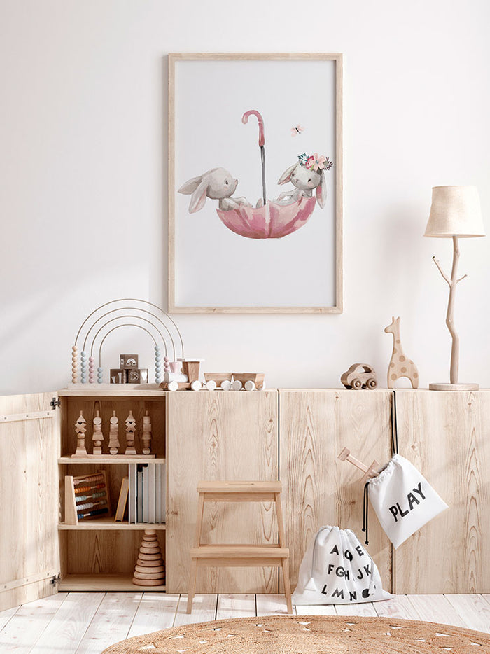 Şirin Tavşanlar - Art Print  Poster