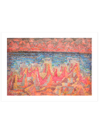 Paul Klee Cliffs by the Sea - Art Print