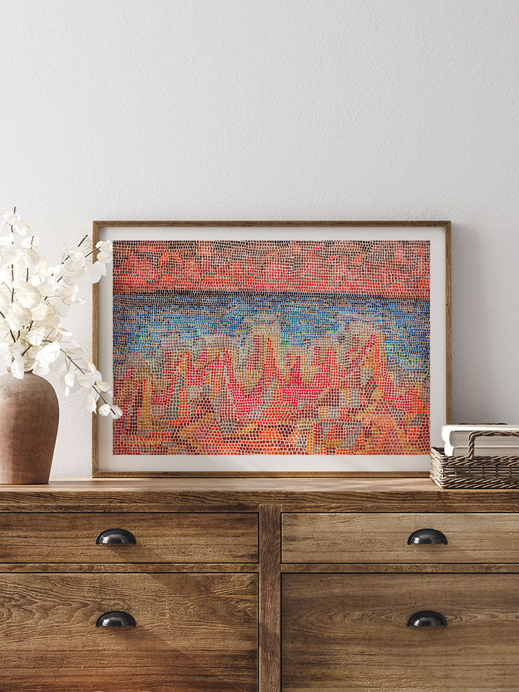 Paul Klee Cliffs by the Sea - Art Print