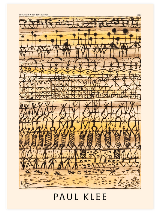 Paul Klee Cooling Hot Zone Garden - Fine Art Poster