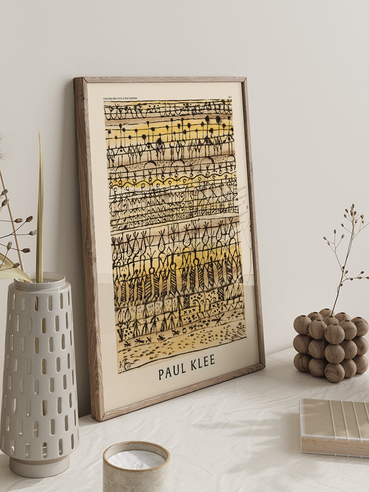 Klee Cooling Hot Zone Garden - Art Print  Poster
