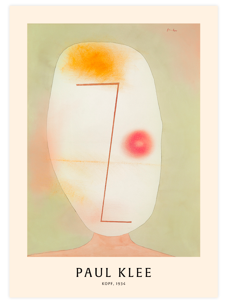 Paul Klee Head - Art Print