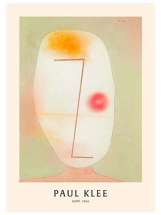 Paul Klee Head - Art Print