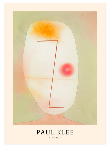 Paul Klee Head - Art Print