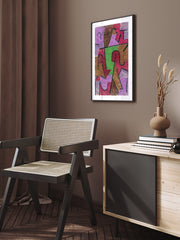 Paul Klee Indian Carpet Poster - Giclée Baskı