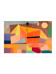 Paul Klee Joyful Mountain Landscape Poster - Giclée Baskı