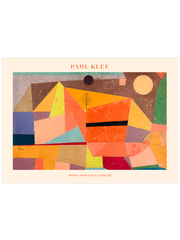 Paul Klee Joyful Mountain Landscape - Fine Art Poster