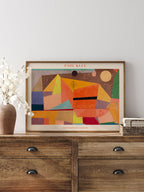 Klee Joyful Mountain Landscape - Art Print