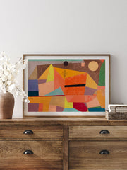 Paul Klee Joyful Mountain Landscape - Fine Art Poster