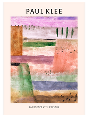 Paul Klee Landscape with Poplars - Fine Art Poster