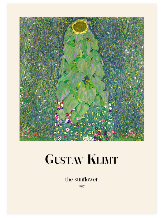 Gustav Klimt The Sunflower - Art Print