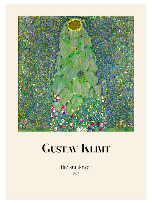 Gustav Klimt The Sunflower - Fine Art Poster