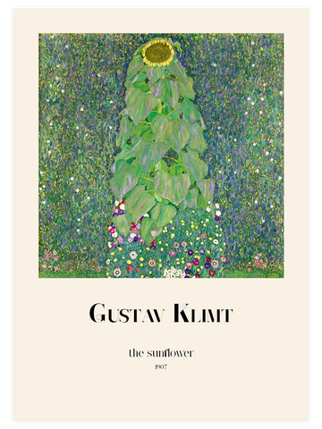Gustav Klimt The Sunflower - Art Print