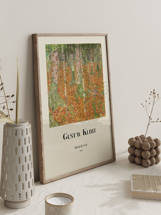 Gustav Klimt Birch Forest - Art Print