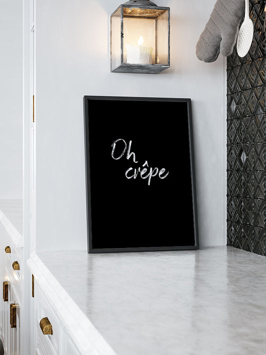 Oh Crêpe Poster - Giclée Baskı