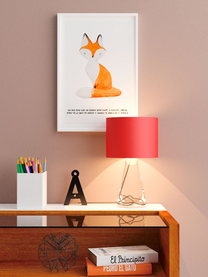 Küçük Prensin Tilkisi - Art Print  Poster