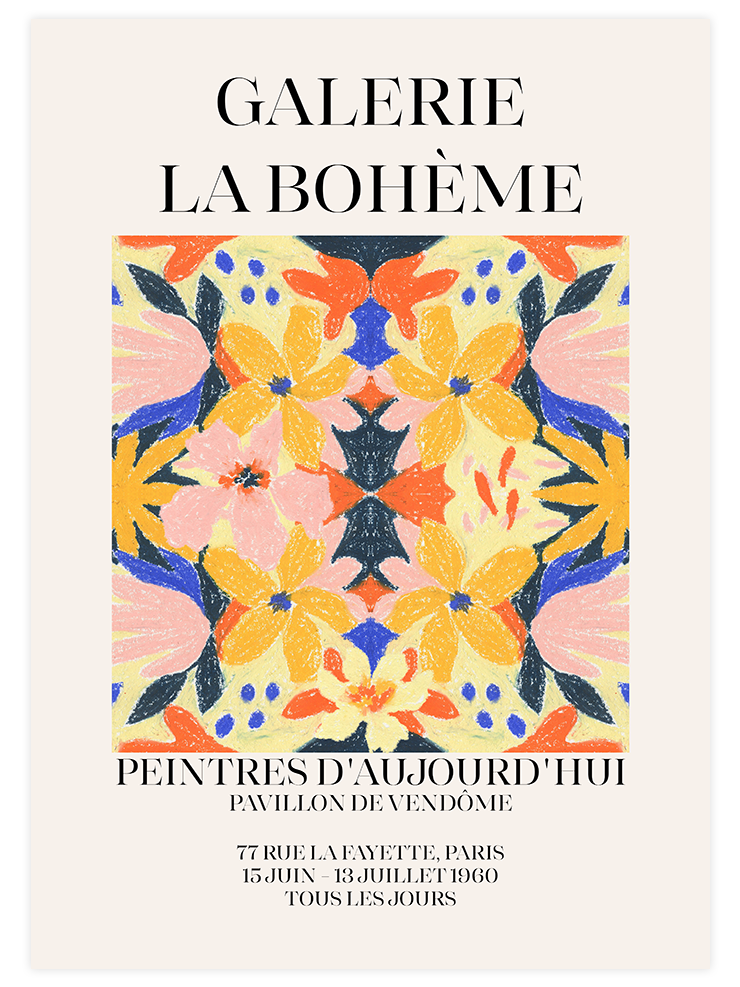 La Boheme N2 Afiş - Art Print Sanatsal Poster