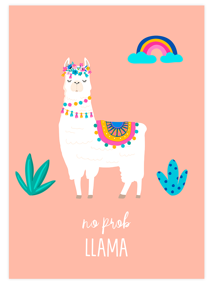 Lama Glama - Art Print Ürün ana görseli