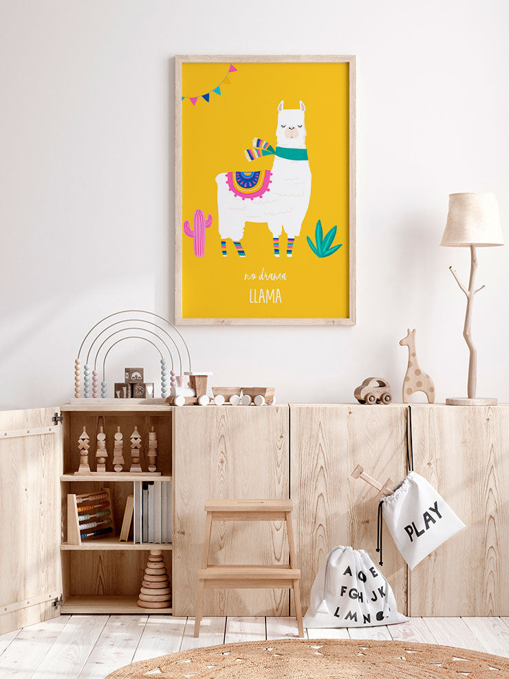Lama Glama N4 - Art Print  Poster