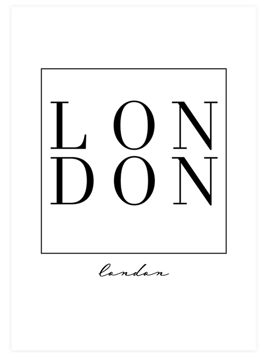 London N2 Poster - Giclée Baskı