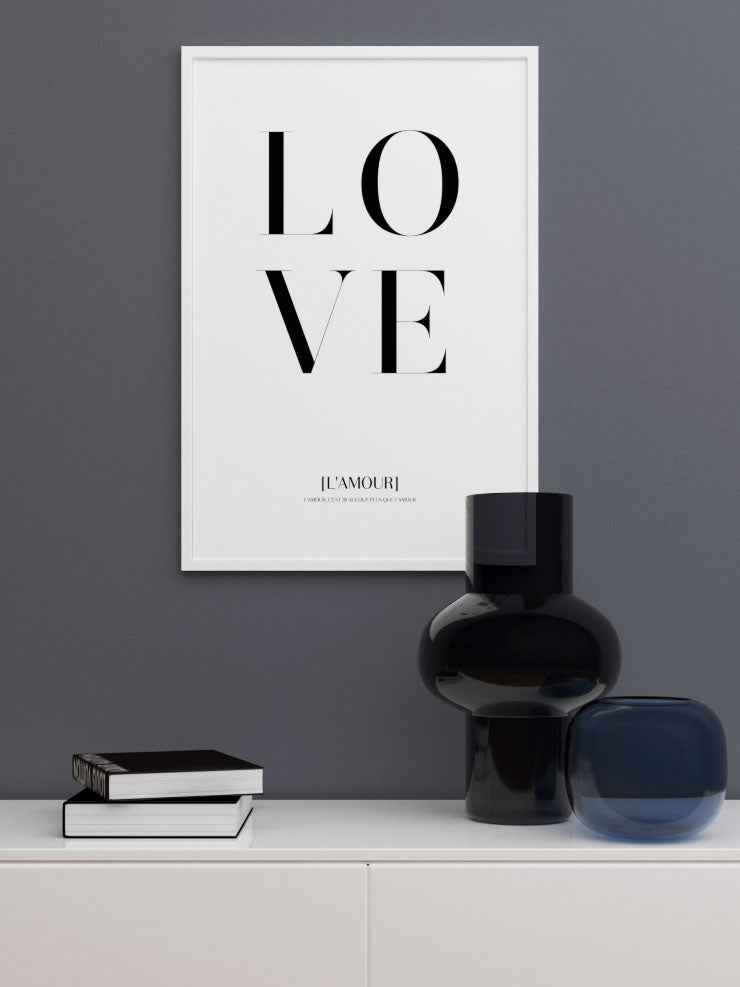 Love L'amour - Art Print Ürün ikincil görseli